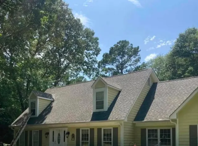 Photo 3 from the job: Roof soft washed 3 years ago, still clean
